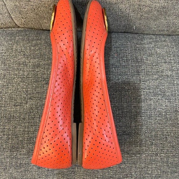 Tory Burch Perforated Reva Ballet Flat Women Size 7 - Picture 6 of 9